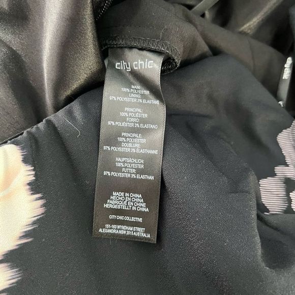 City Chic strapless floral wide leg jumpsuit - Picture 13 of 15